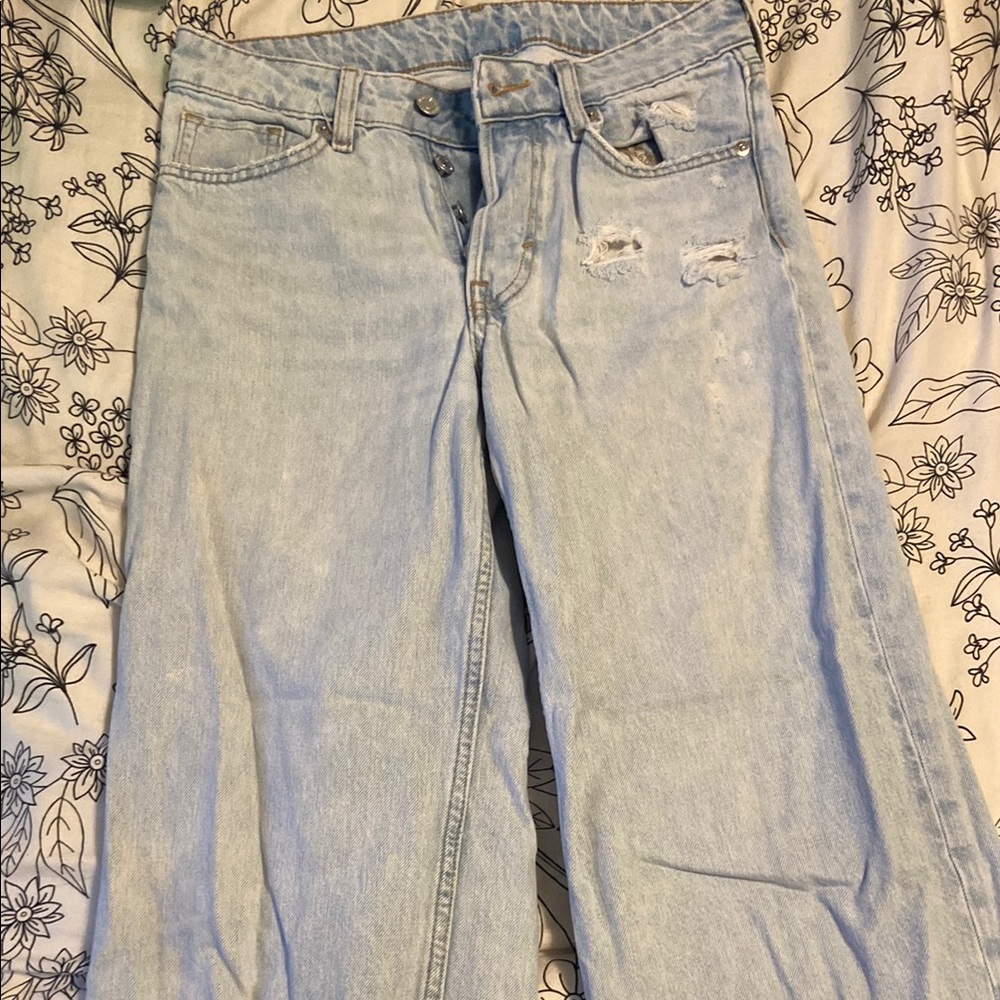 H&M Blue Boyfriend Jeans Light Wash